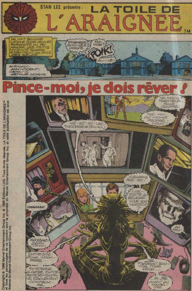 Planche BD dessine par Arthur Adams